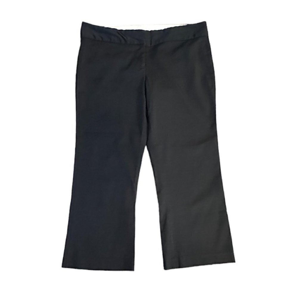 Charlotte Russe Black Cropped Casual Trouser Capri Pant Junior Women's Size 7
